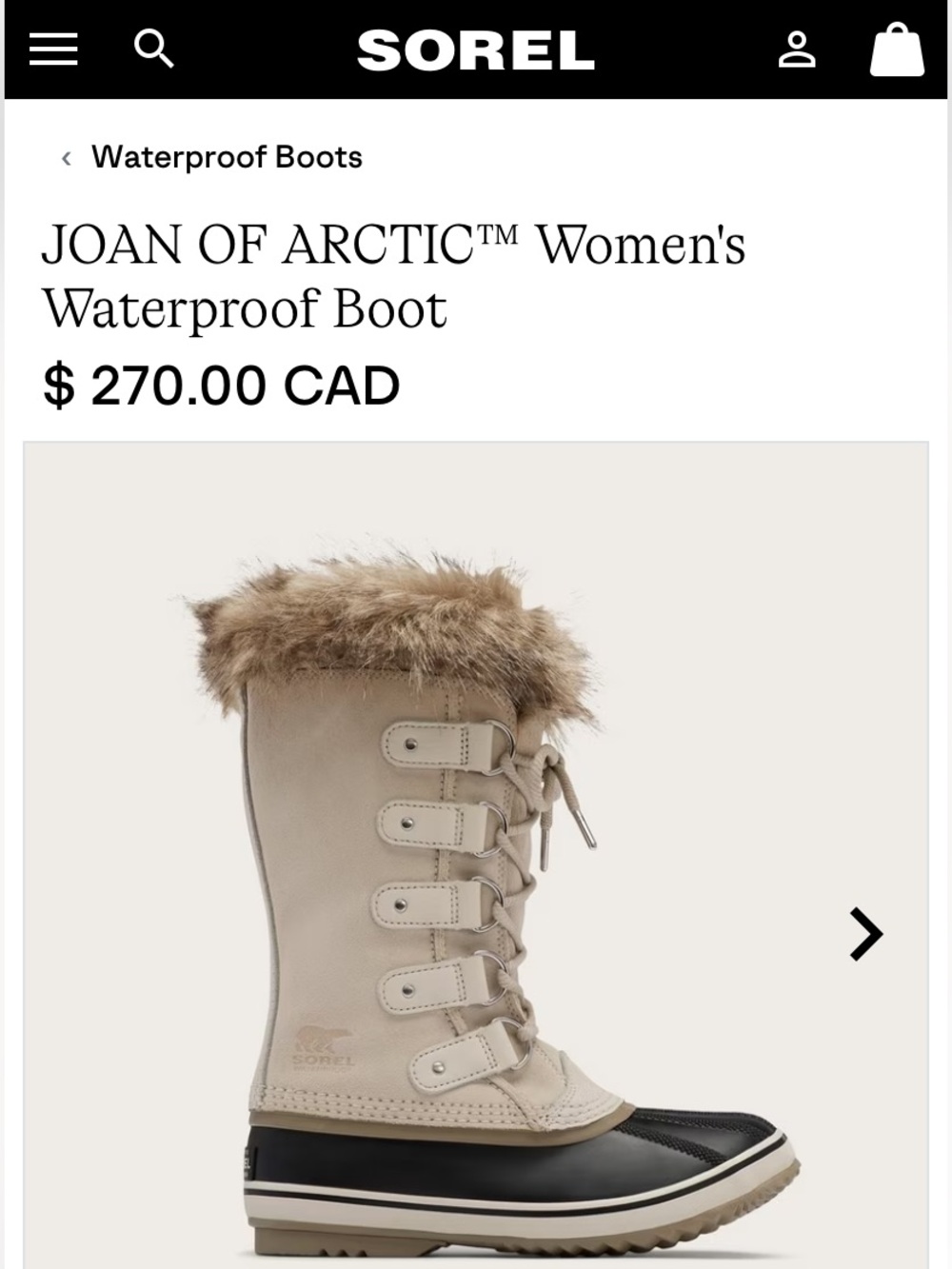 Sorel Women's Tan and Gray Faux-Fur Waterproof Winter Boots
